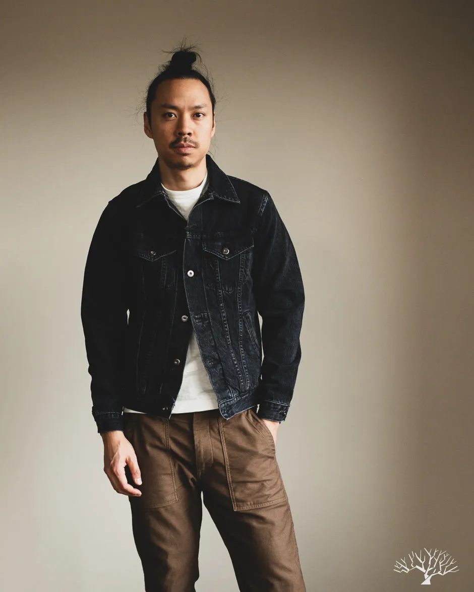 Stonewashed Type 3s Denim Jacket - Black