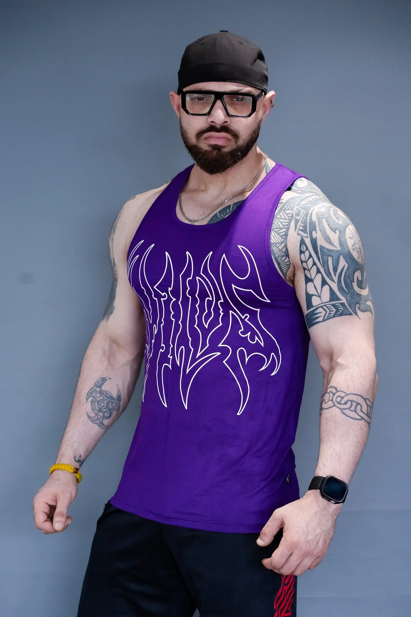 WILDS FLAME TANK IN PURPLE